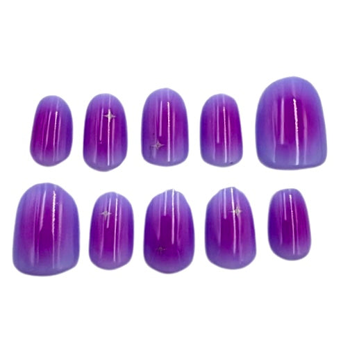 Purple Aura Nails