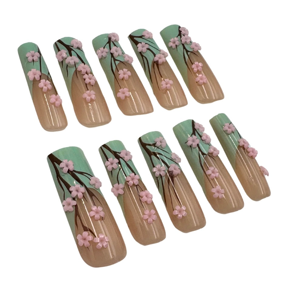 Cherry Blossom Nails