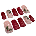 Load image into Gallery viewer, Poinsettia Christmas Nails
